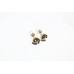 Earrings Enamel Jhumki Dangle Sterling Silver 925 Onyx Bead Traditional E287